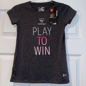 Top Golf Youth Under Armour Heat Gear Tee -Youth-Medium-Junior / NWT